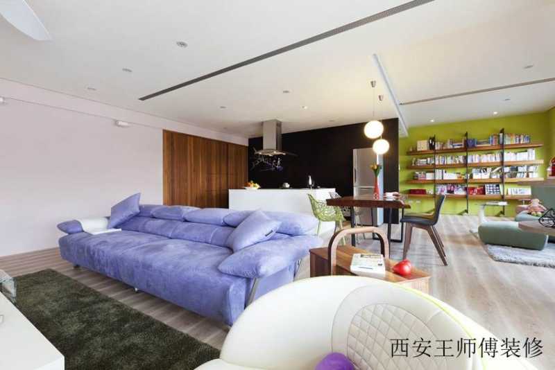 混搭风格客厅沙发装饰图
