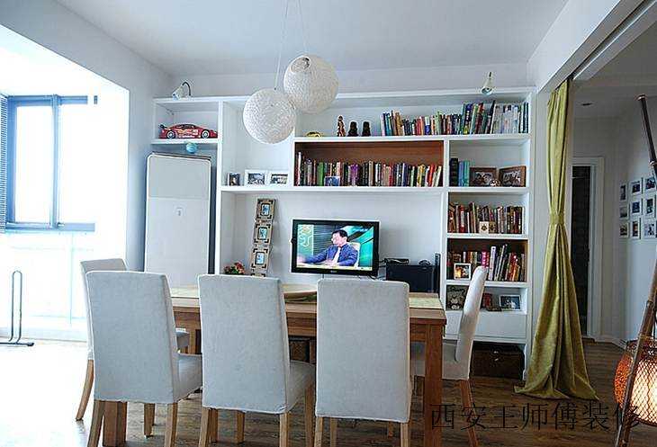 简约宜家餐厅电视收纳柜设计