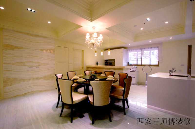 欧式餐厅水晶吊灯装饰效果图