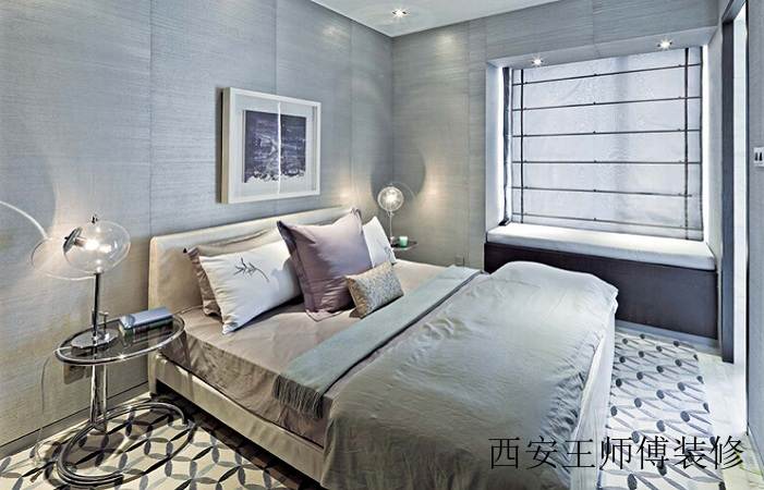 摩登艺术现代简约卧室飘窗设计装修图