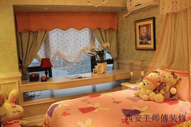 粉色地中海儿童房案例图
