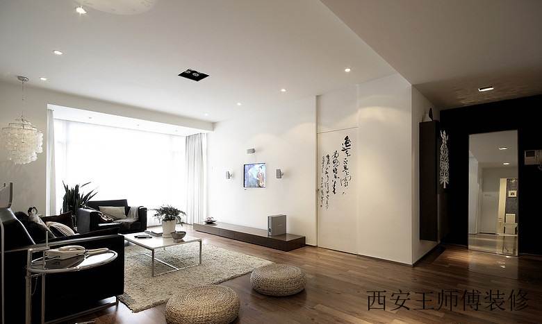 文雅简约装修风格客厅背景墙装饰效果图