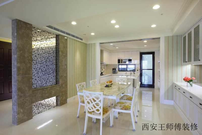 现代优雅餐厅桌椅装饰图