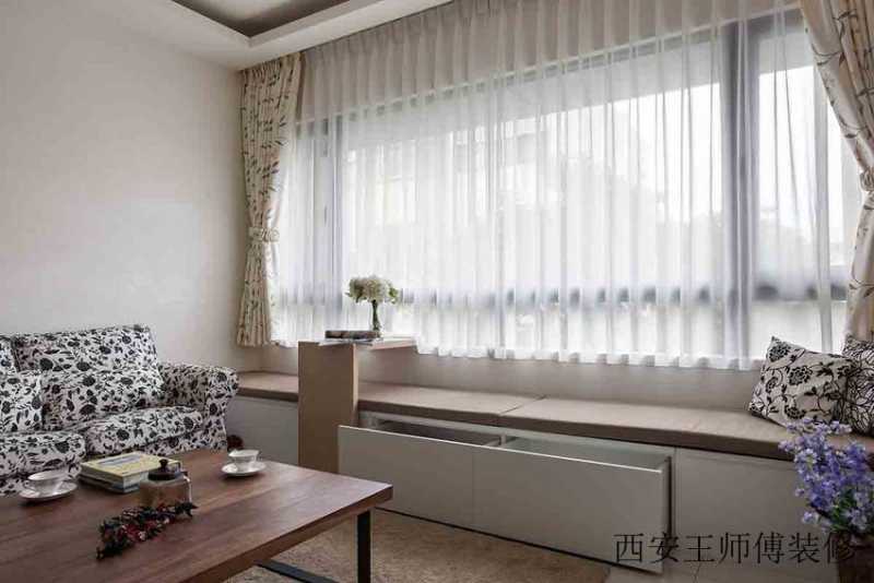 田园装修风格客厅飘窗设计图片