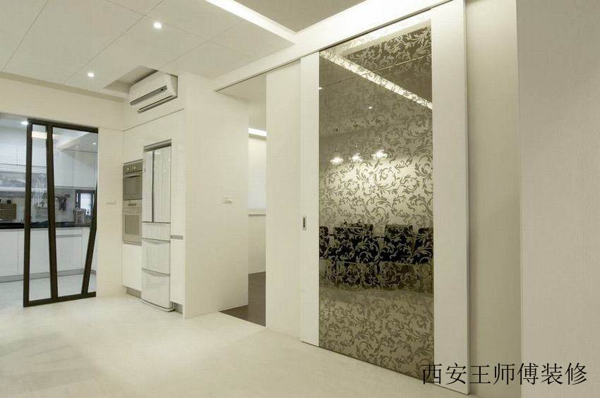 黑白简约现代室内隔断设计
