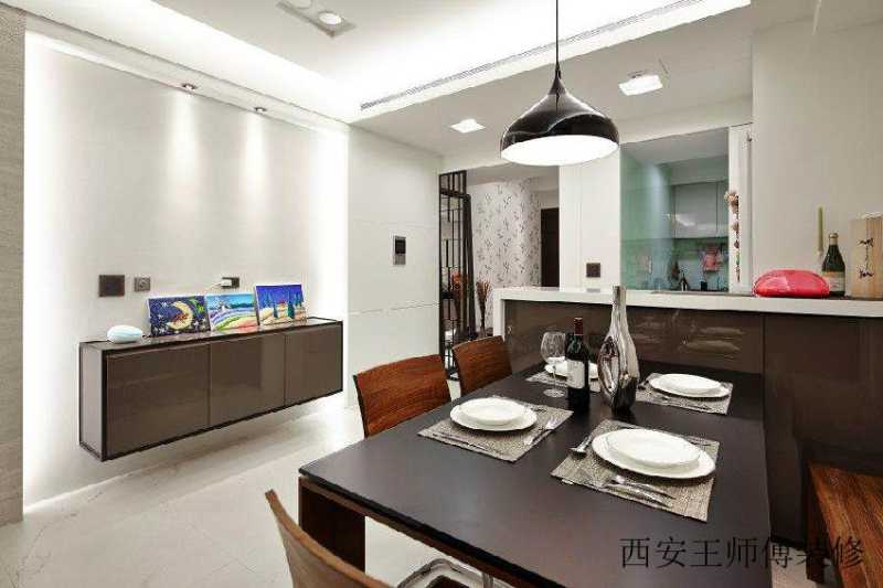 现代家居餐厨房吧台隔断设计