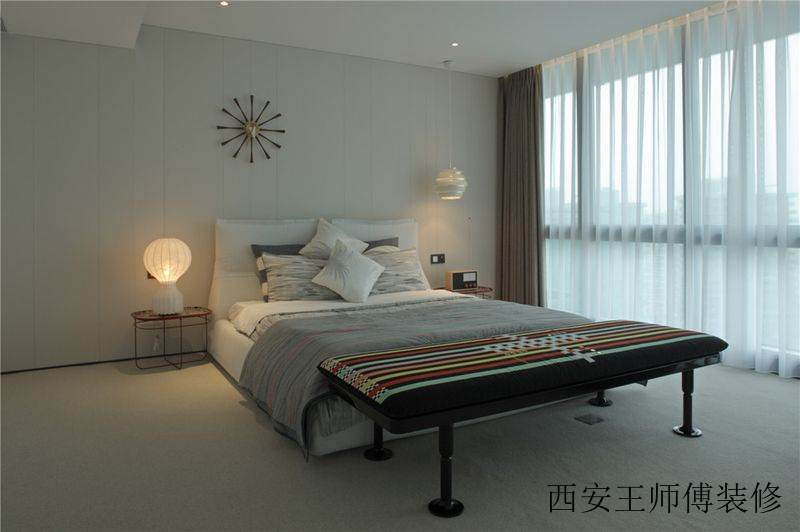 柔美雅致现代简约公寓室内卧室设计效果图