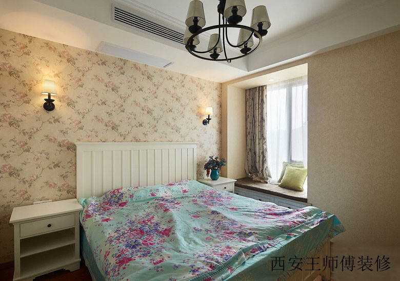 小清新宜家田园风卧室装饰图