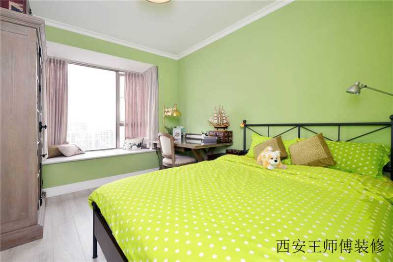清新美式儿童房装潢效果图