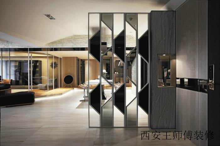 后现代风家居玄关隔断设计