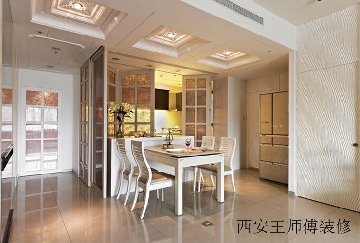 时尚现代简欧敞开式餐厅设计装修效果图