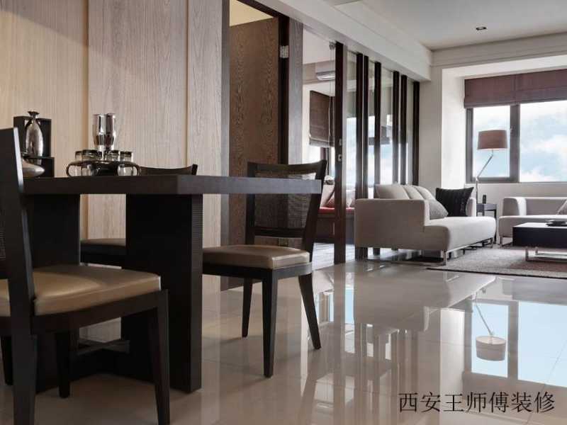 时尚现代公寓餐厅布置图