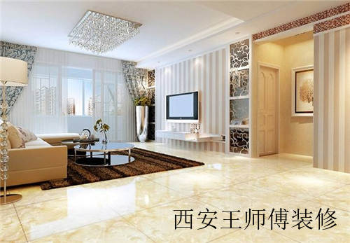 欧式客厅地砖装修效果图 欧式地砖色彩搭配大全