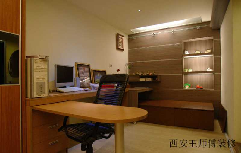 简约现代书房书桌设计