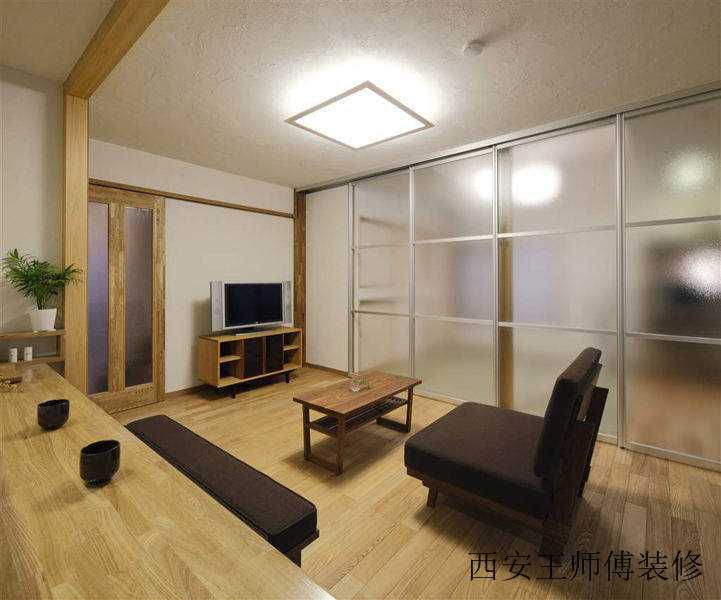 简洁日式装修风格小户型一居客厅设计装潢图