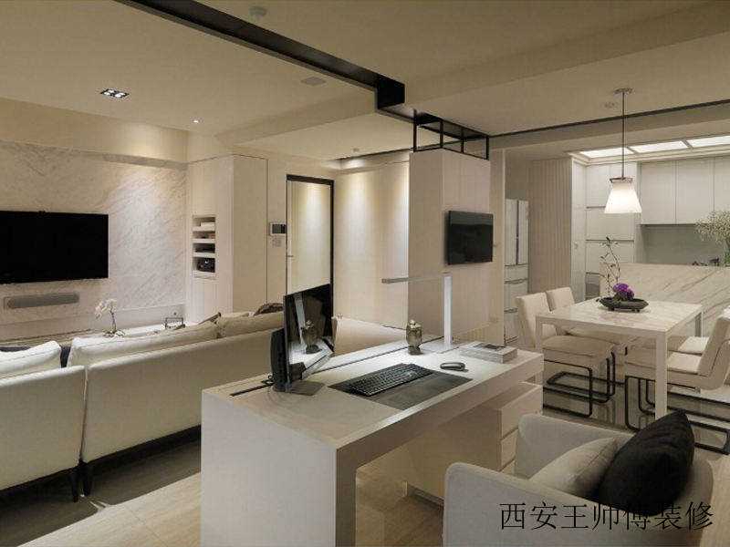 时尚简约风格家居吧台设计案例图