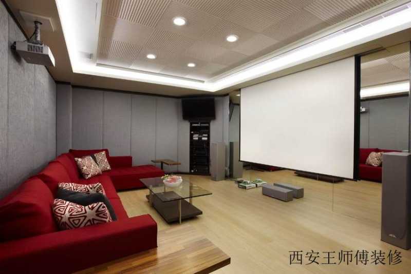 简约美式家庭影院装修效果图