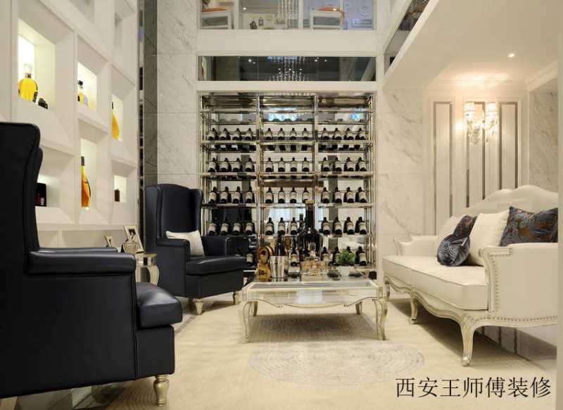 新古典家居室内酒柜设计装修图