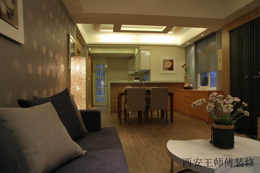 美式乡村风餐厅吊顶效果图