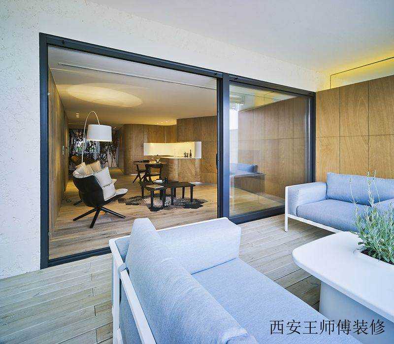 创意简约艺术设计玻璃隔断门装饰效果图