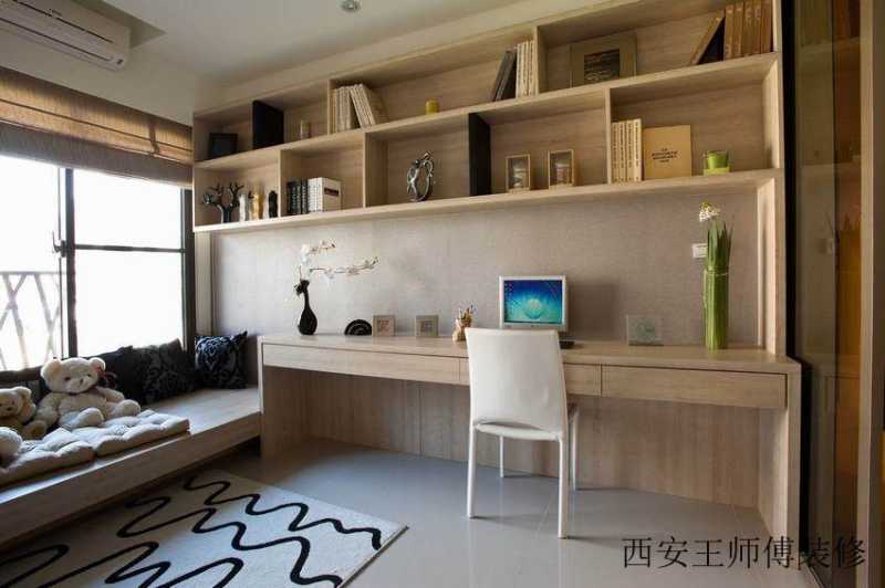 简约现代书房装潢案例图