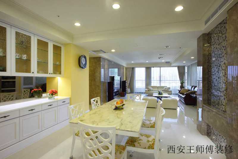 现代田园风公寓餐厅装潢美图
