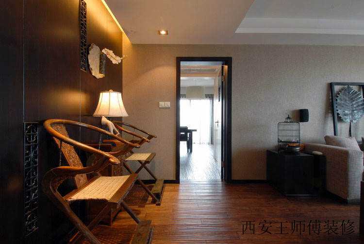 中式古典家居过道软装装饰图