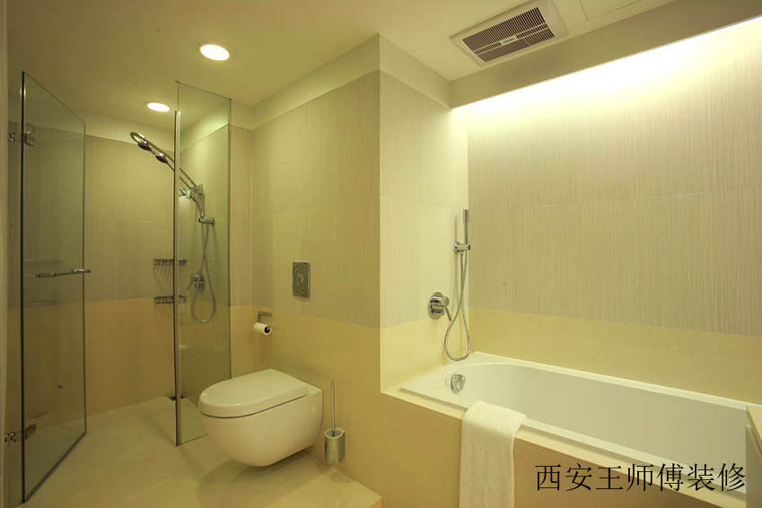 米色现代卫生间效果图