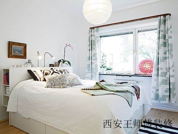 清新宜家小户型卧室效果图
