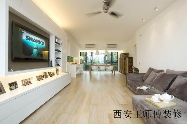 简约现代客餐厅吊顶效果图