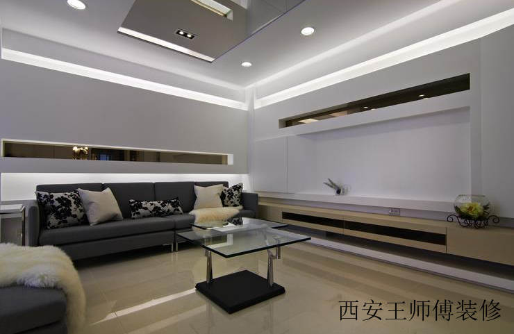 住宅公寓客厅时尚设计现代风格装修效果图