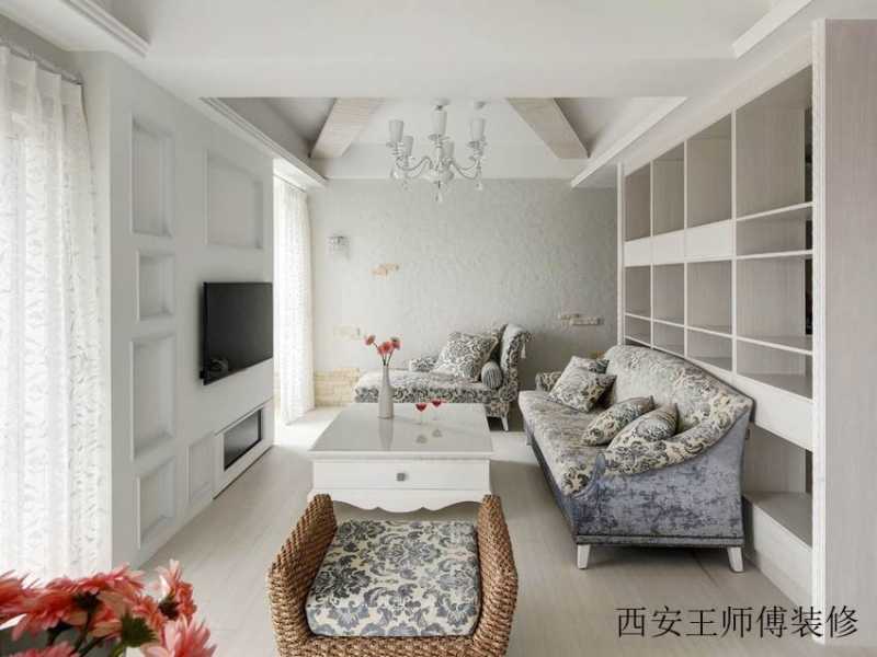 简欧公寓客厅装修案例图