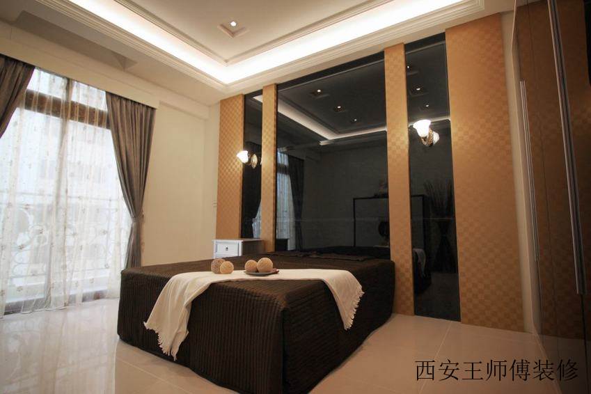 创意现代卧室床头背景墙设计