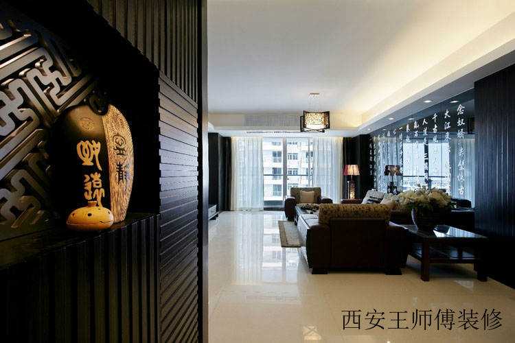 新古典中式风格三居客厅装饰效果图