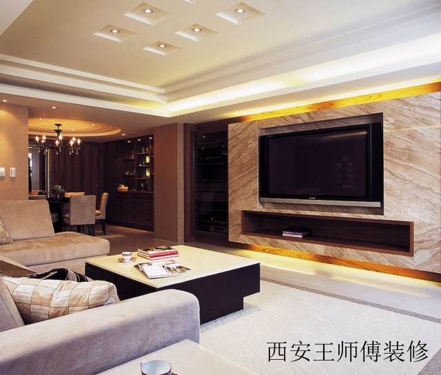 欧式客厅大理石背景墙设计