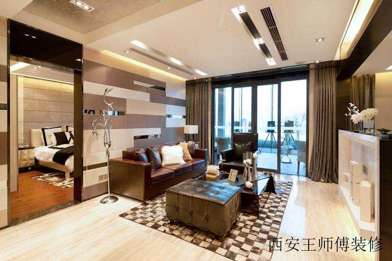 美式设计现代装潢二居室内隔断案例鉴赏图