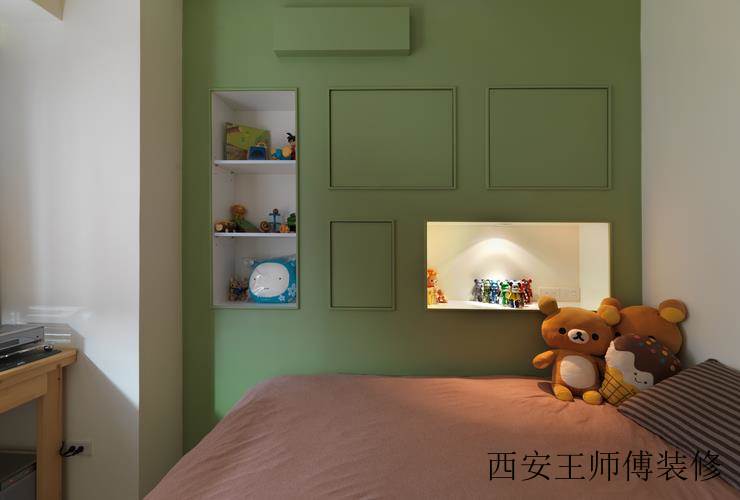 清新时尚现代儿童房 个性收纳柜欣赏