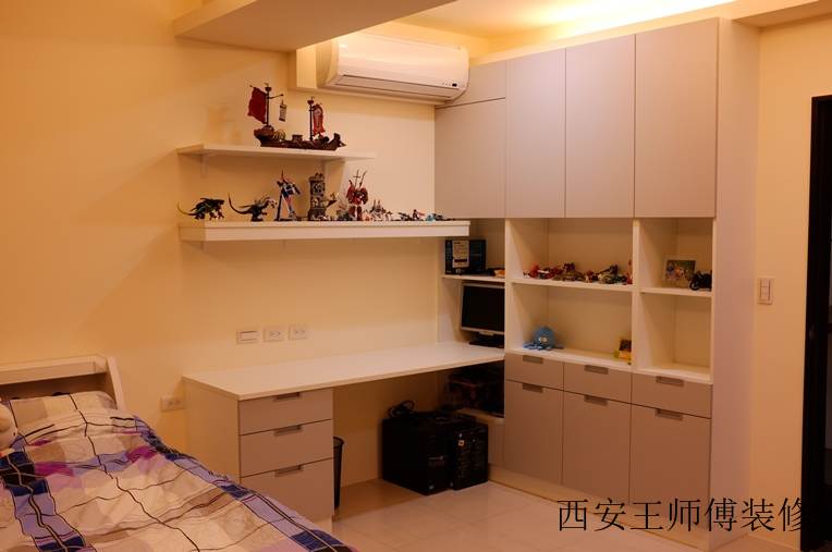 简约儿童房收纳柜设计