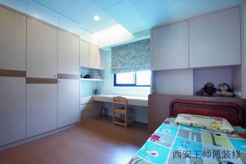 蓝色清新现代儿童房鉴赏