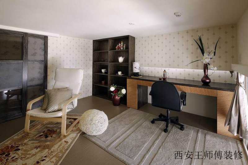 现代家居书房博古架设计