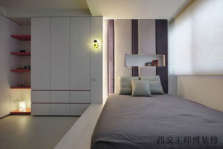 现代家居儿童房衣柜装饰图