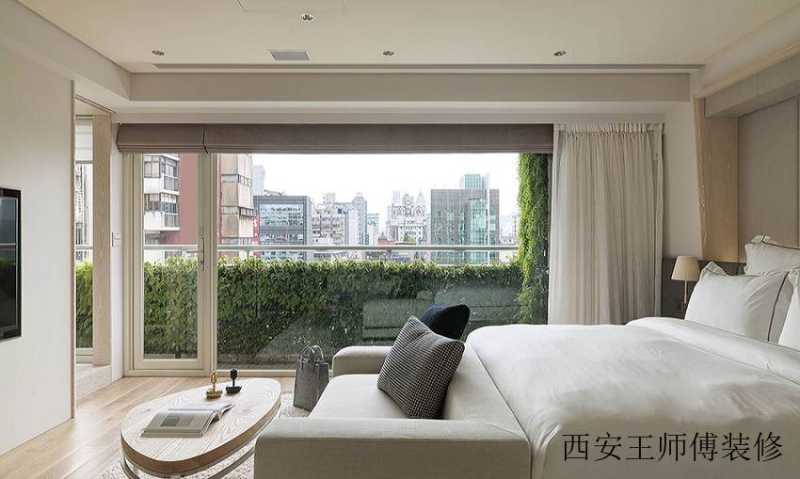 时尚现代卧室落地窗装饰