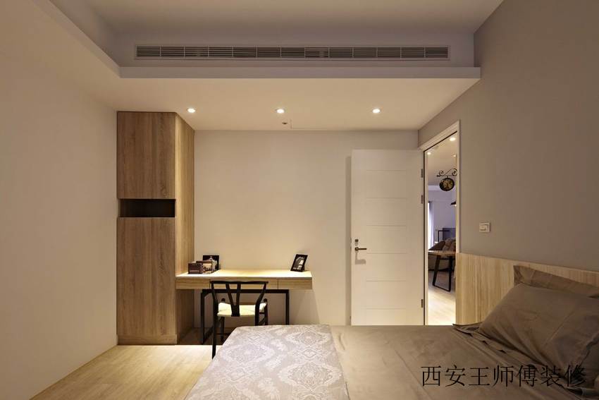 宜家卧室白色门装饰效果图