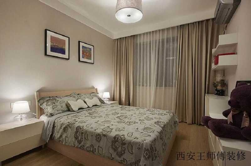 唯美美式风格卧室收纳架设计装修图