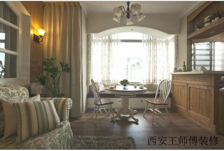 欧式田园小户型餐厅飘窗设计