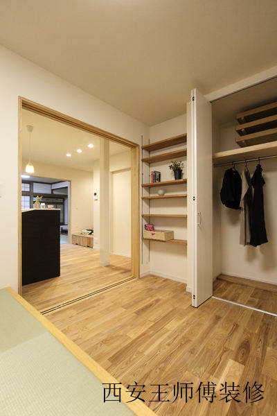 日式简约设计风格家居室内实木地板装饰图