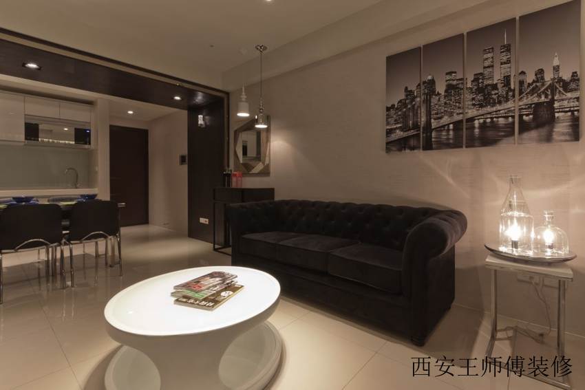 简约舒适客厅沙发装饰
