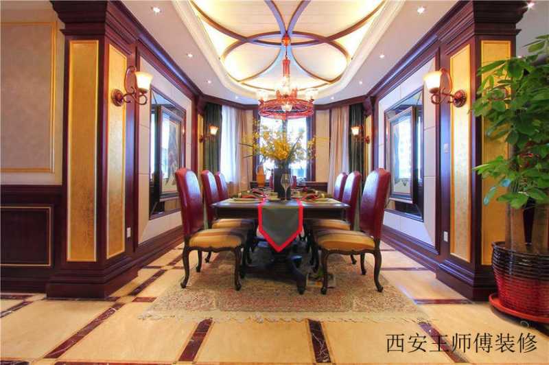 豪华东南亚风格餐厅吊顶欣赏图