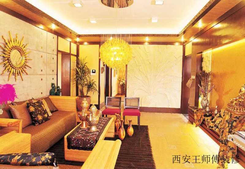 复古时尚现代设计公寓室内装修案例图