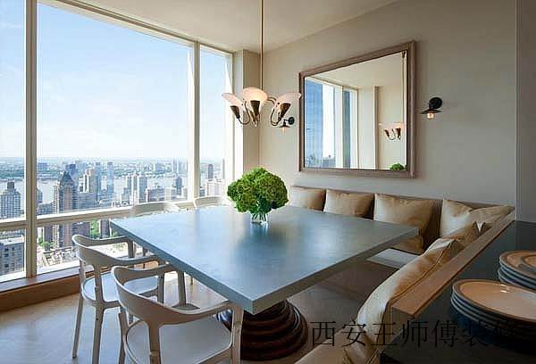 简约现代餐厅景观窗设计